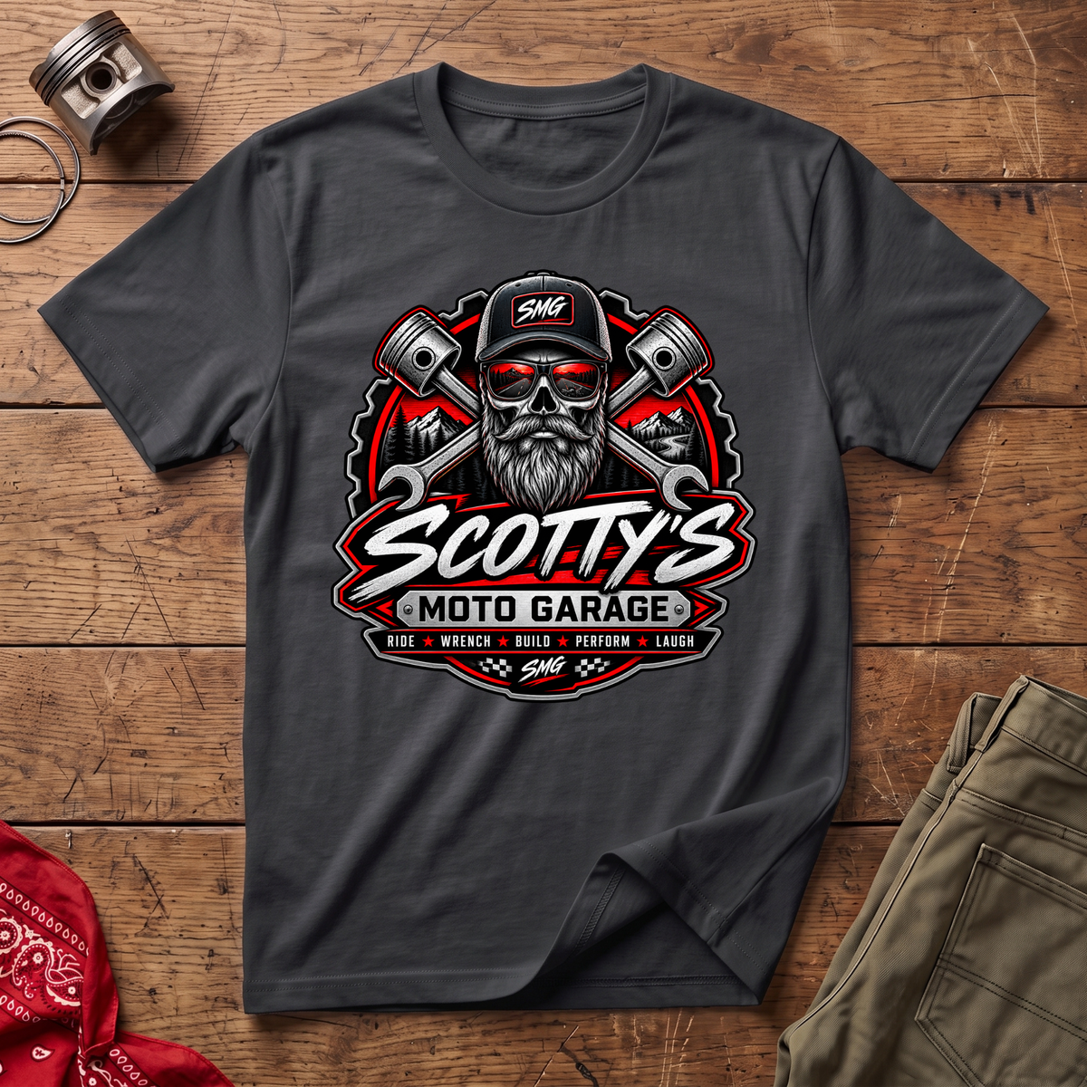 Scotty's Moto Garage T-Shirt