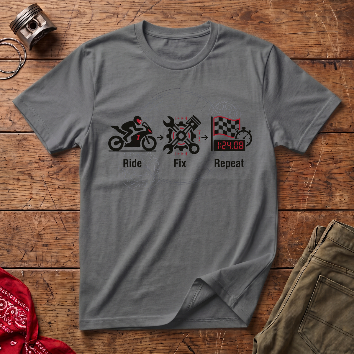 Ride Fix Repeat V2 T-Shirt