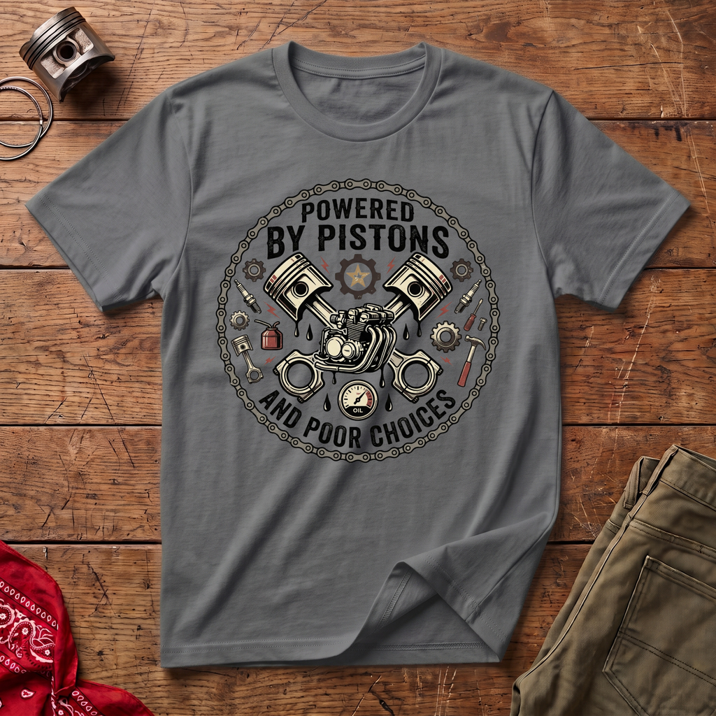 Powered By Pistons T-Shirt