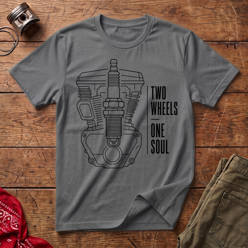 Two Wheels One Soul V3 T-Shirt