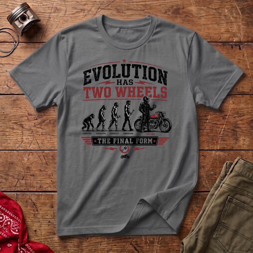 Evolution Has Two Wheels T-Shirt