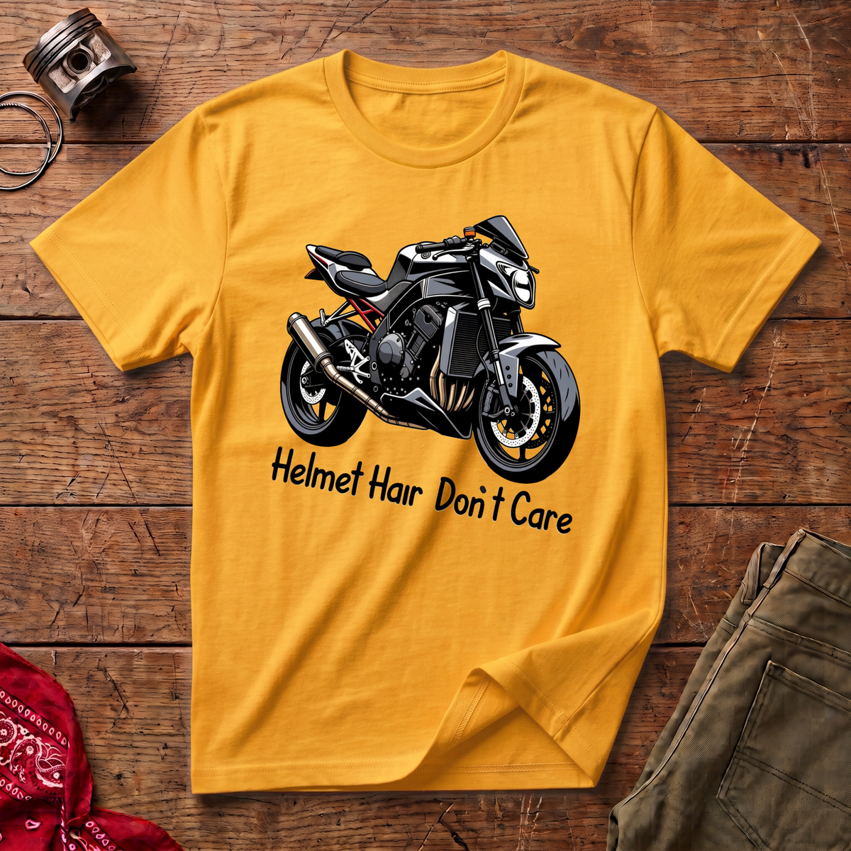 Helmet Hair T-Shirt