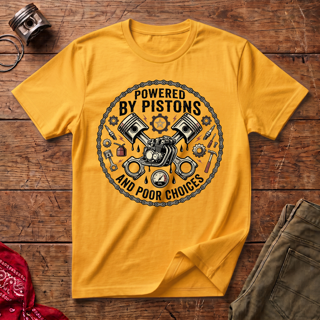 Powered By Pistons T-Shirt