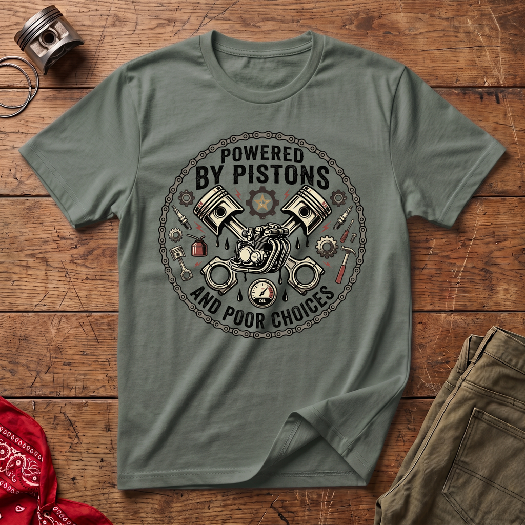 Powered By Pistons T-Shirt