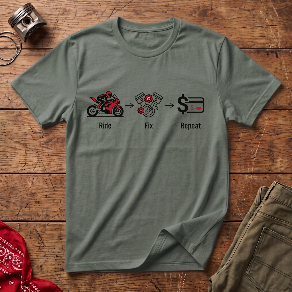 Ride Fix Repeat T-Shirt