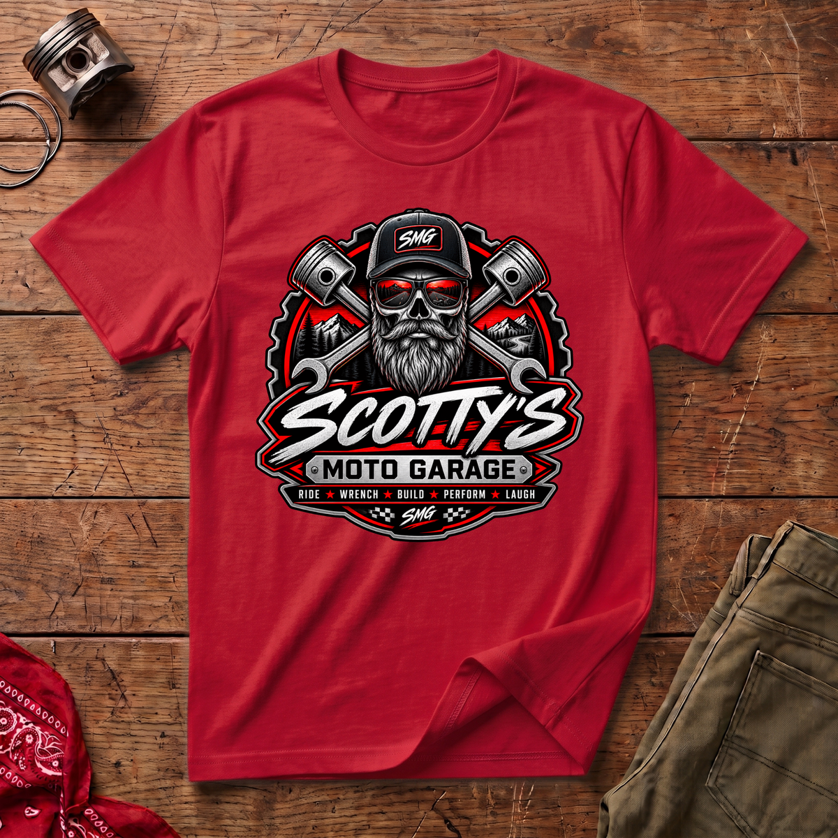 Scotty's Moto Garage T-Shirt