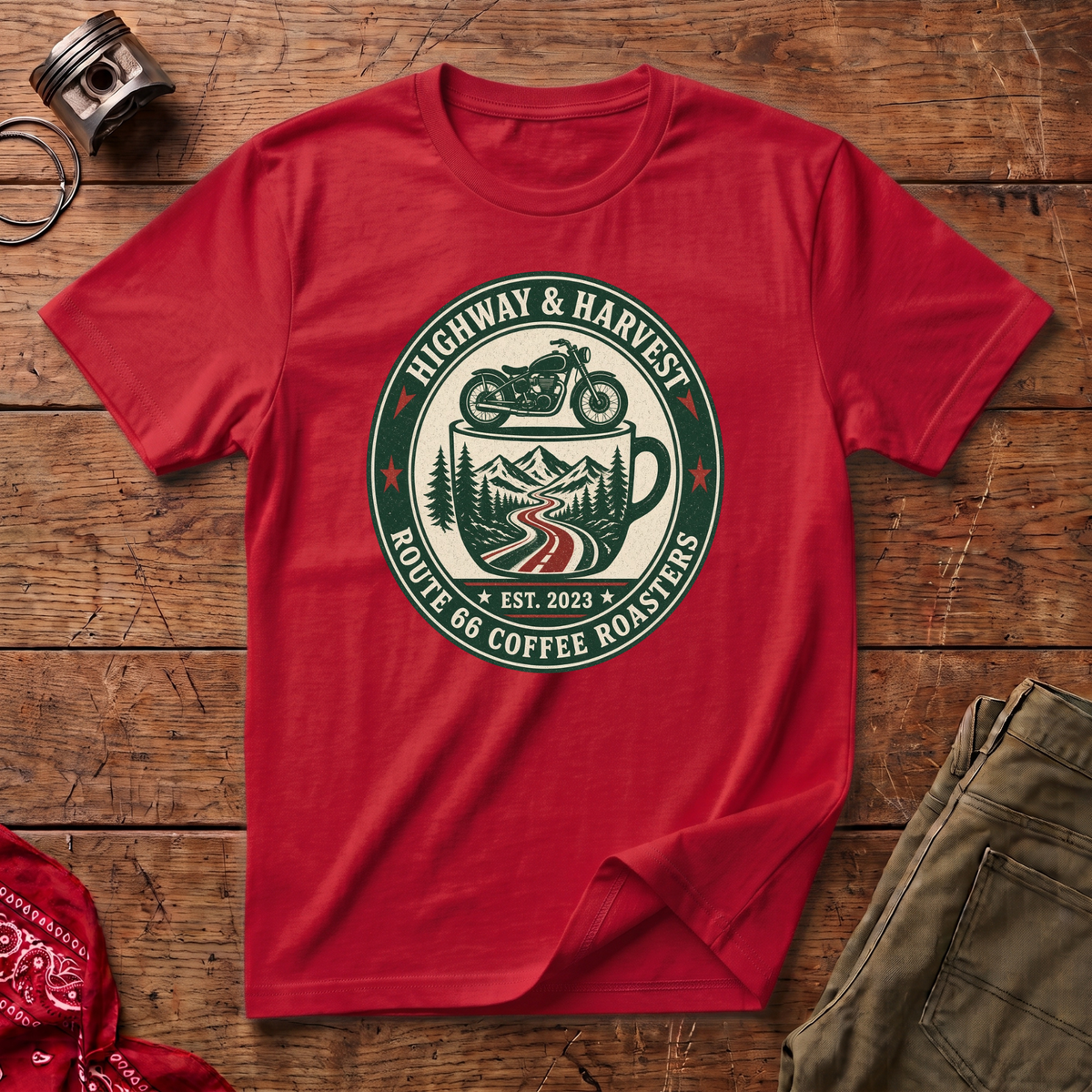 Highway & Coffee T-Shirt