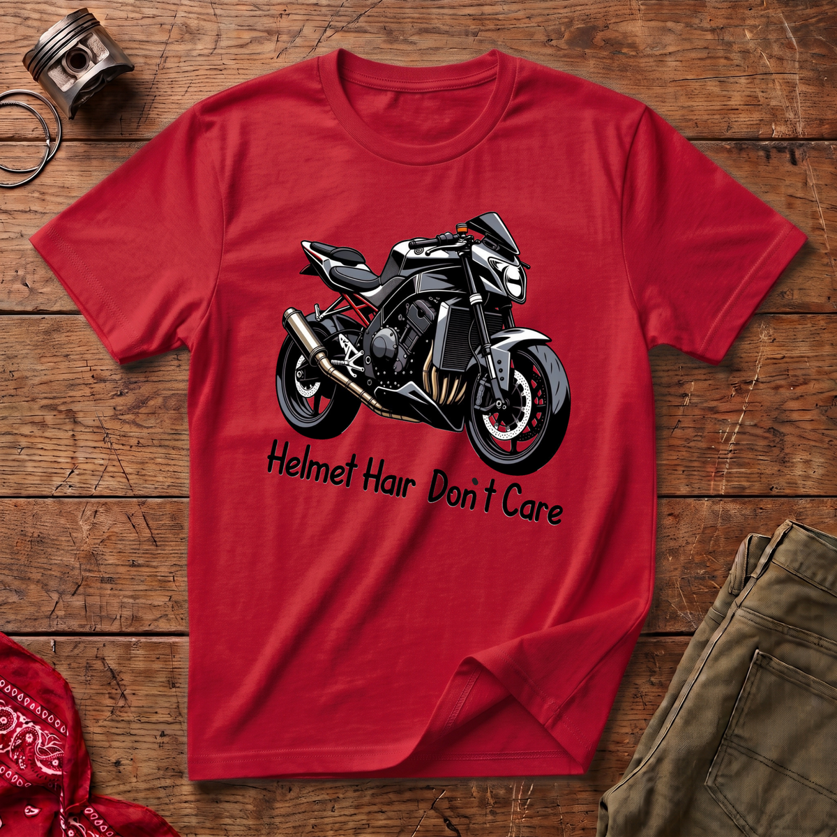 Helmet Hair T-Shirt