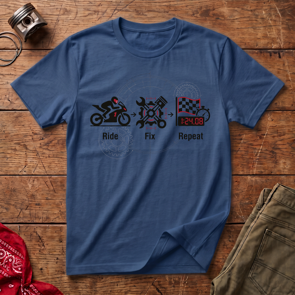 Ride Fix Repeat V2 T-Shirt