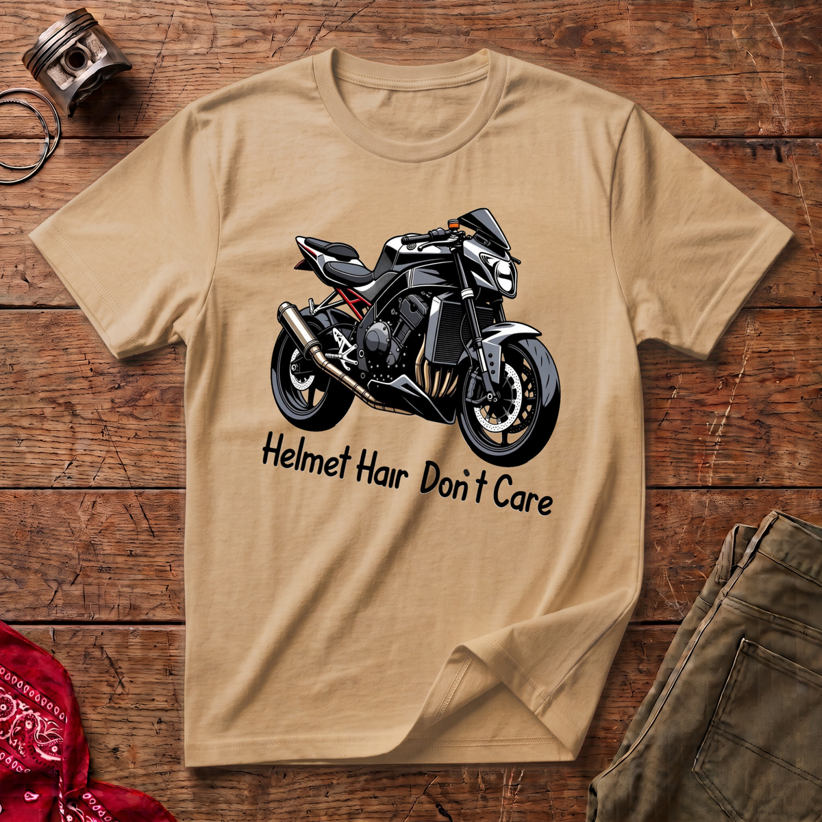 Helmet Hair T-Shirt