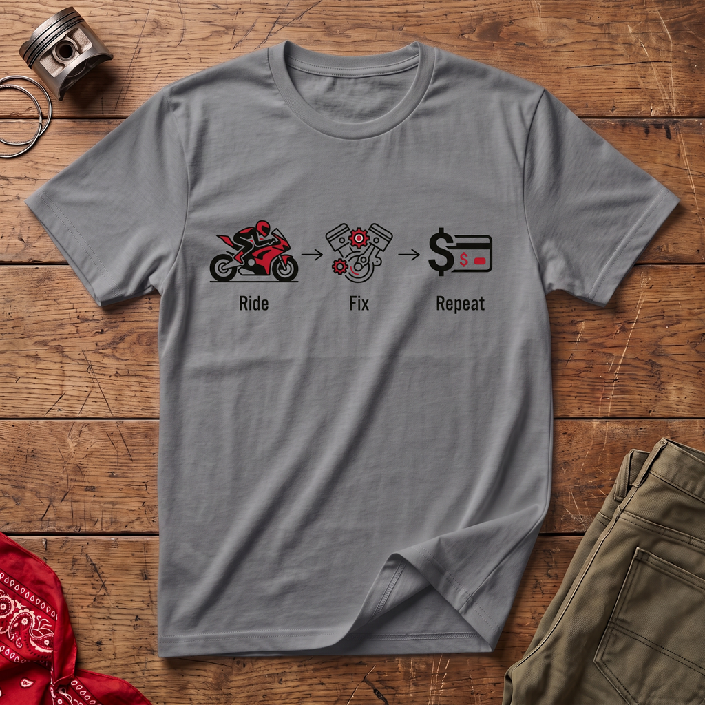 Ride Fix Repeat T-Shirt