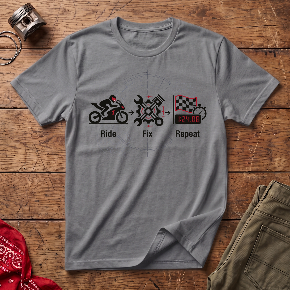 Ride Fix Repeat V2 T-Shirt