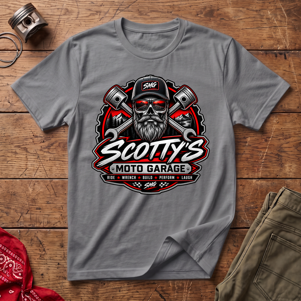 Scotty's Moto Garage T-Shirt