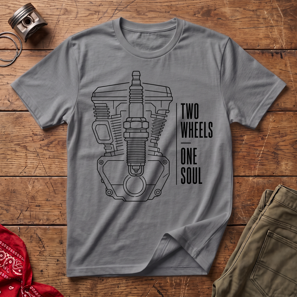 Two Wheels One Soul V3 T-Shirt