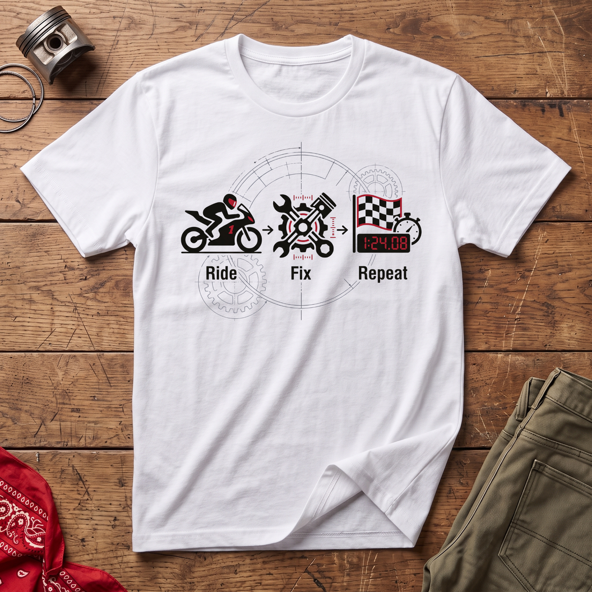 Ride Fix Repeat V2 T-Shirt