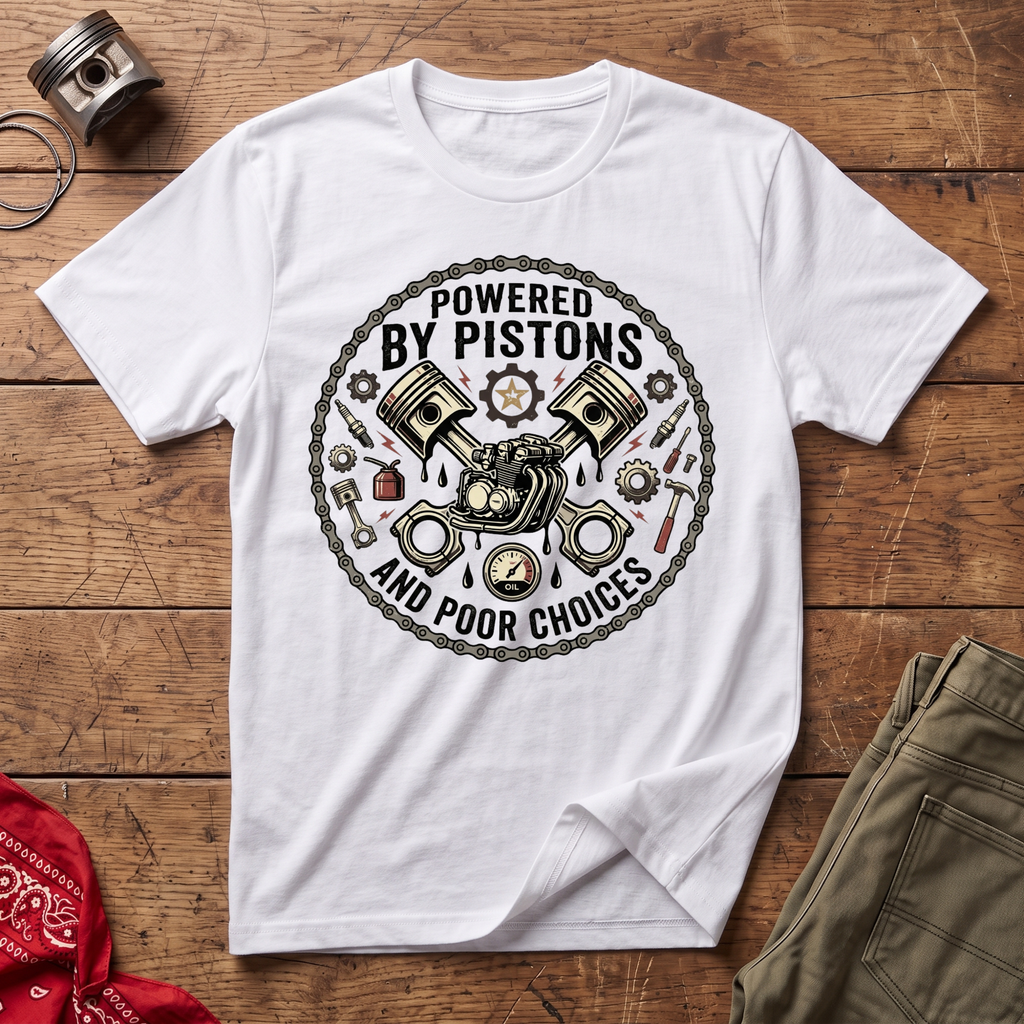Powered By Pistons T-Shirt